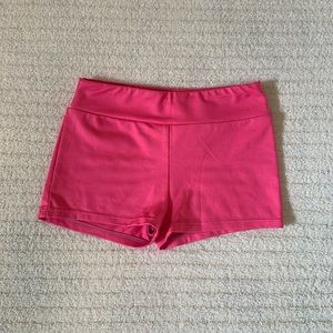 DANSKIN Freestyle • Girls’ Pink Dance Gymnastics Shorts • Size 7/8